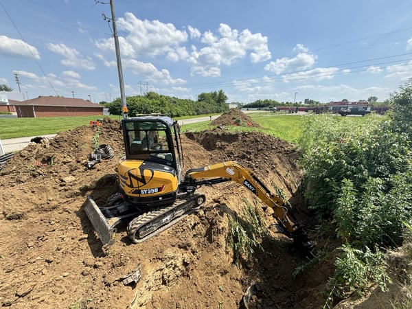 Utility trenching services for excavation in Cleveland TN